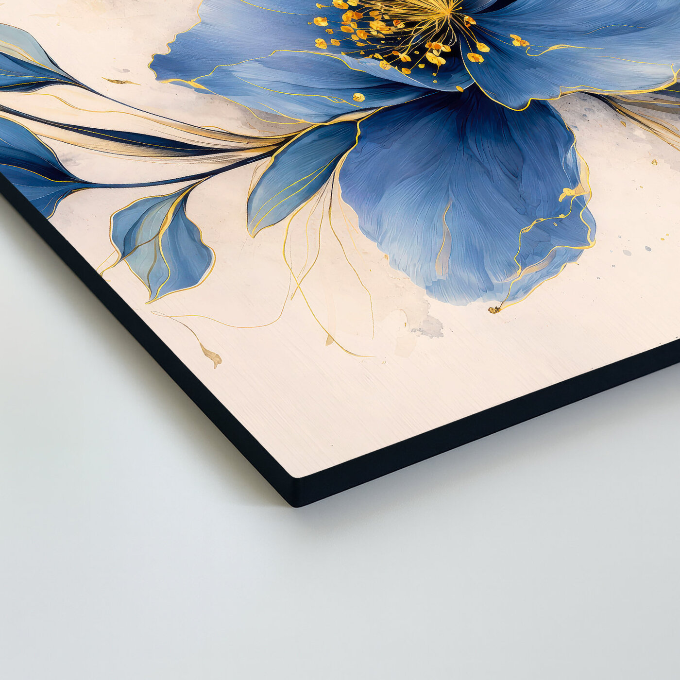 Drevený obraz - Azúrový kvet