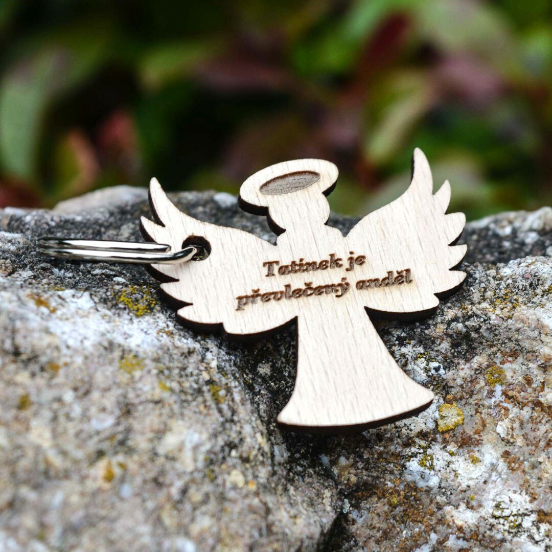 Dárek pro tátu - Klíčenka anděl