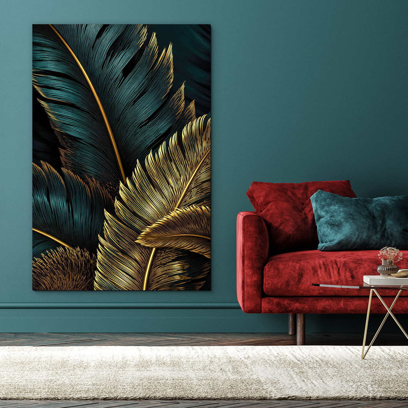 Dřevěný obraz - Listy luxusu