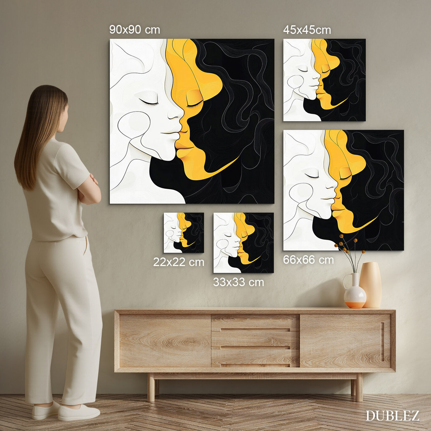 Abstract Wall Art - Faces