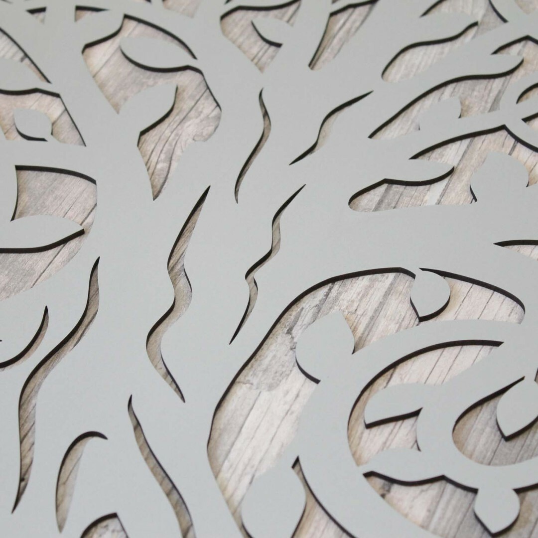  Keltský strom života na zeď - Crann | Stříbrná