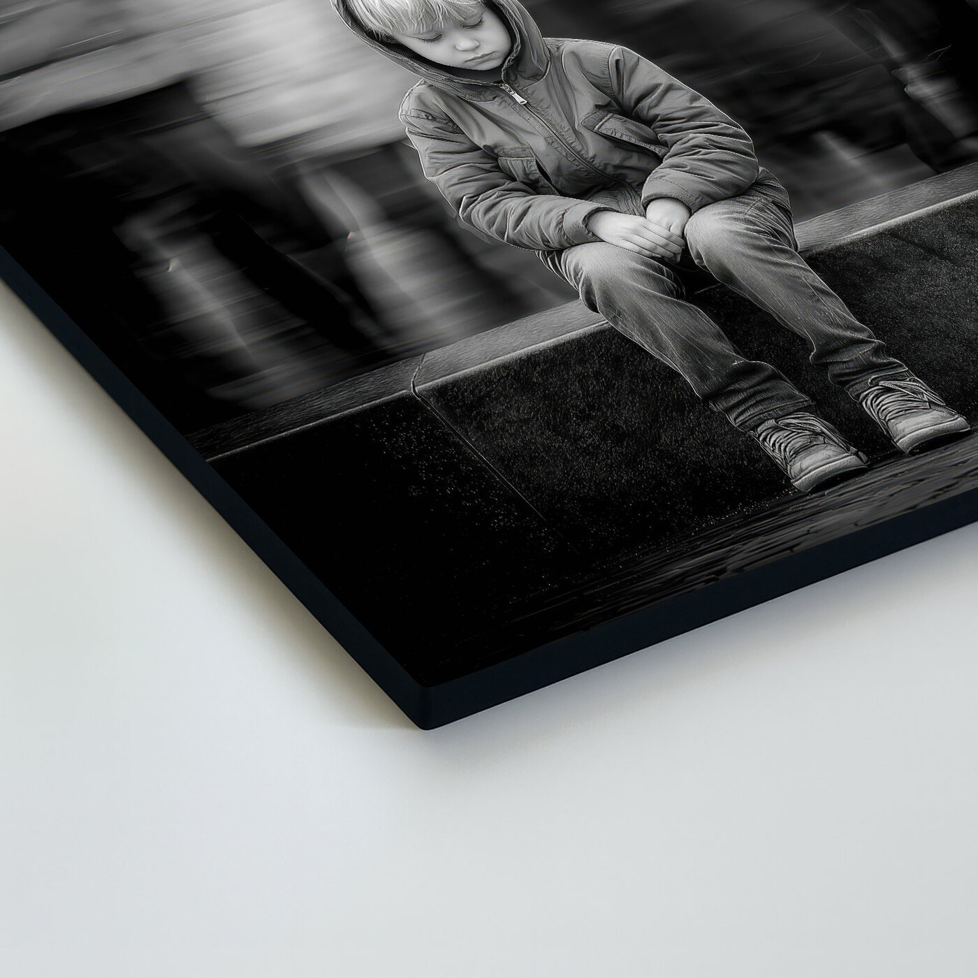 Čiernobiely obraz - Ticho v dave