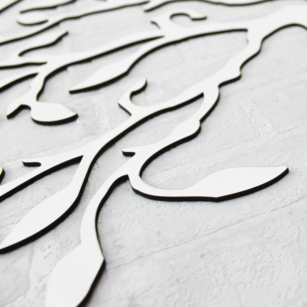 Wall Art Tree of Life - Yesod | White