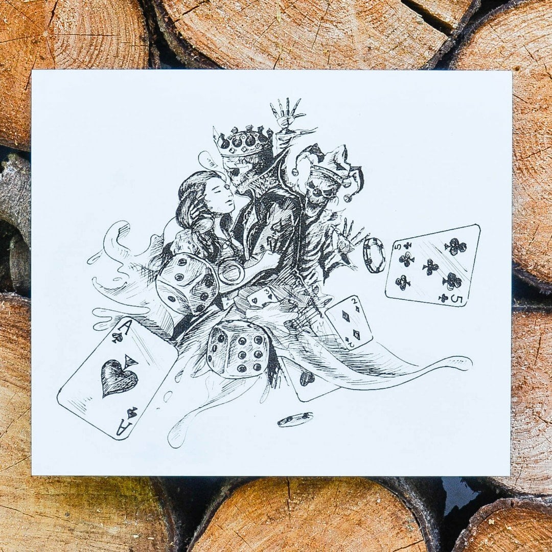 Drevený obraz do obývacej izby - Joker 