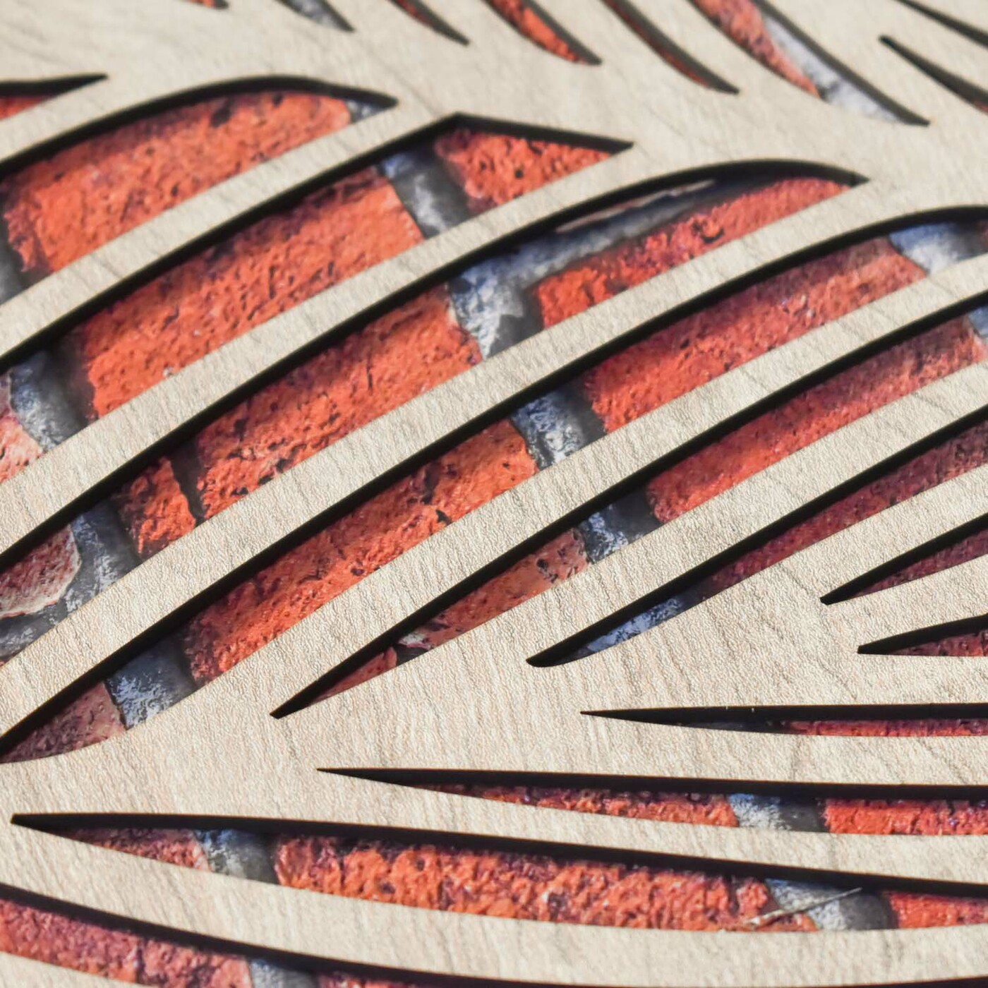 3D Wall Panel - Oasis of Leaves | Oak Sonoma