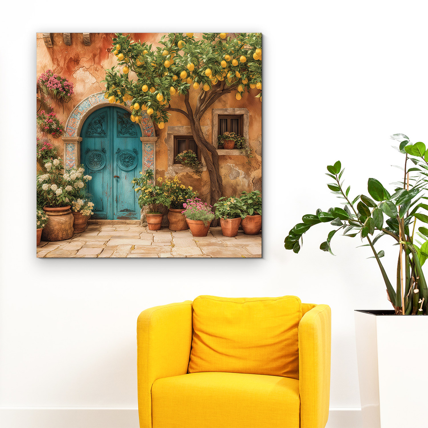 Rustikální obraz do kuchyně - Citrónovník