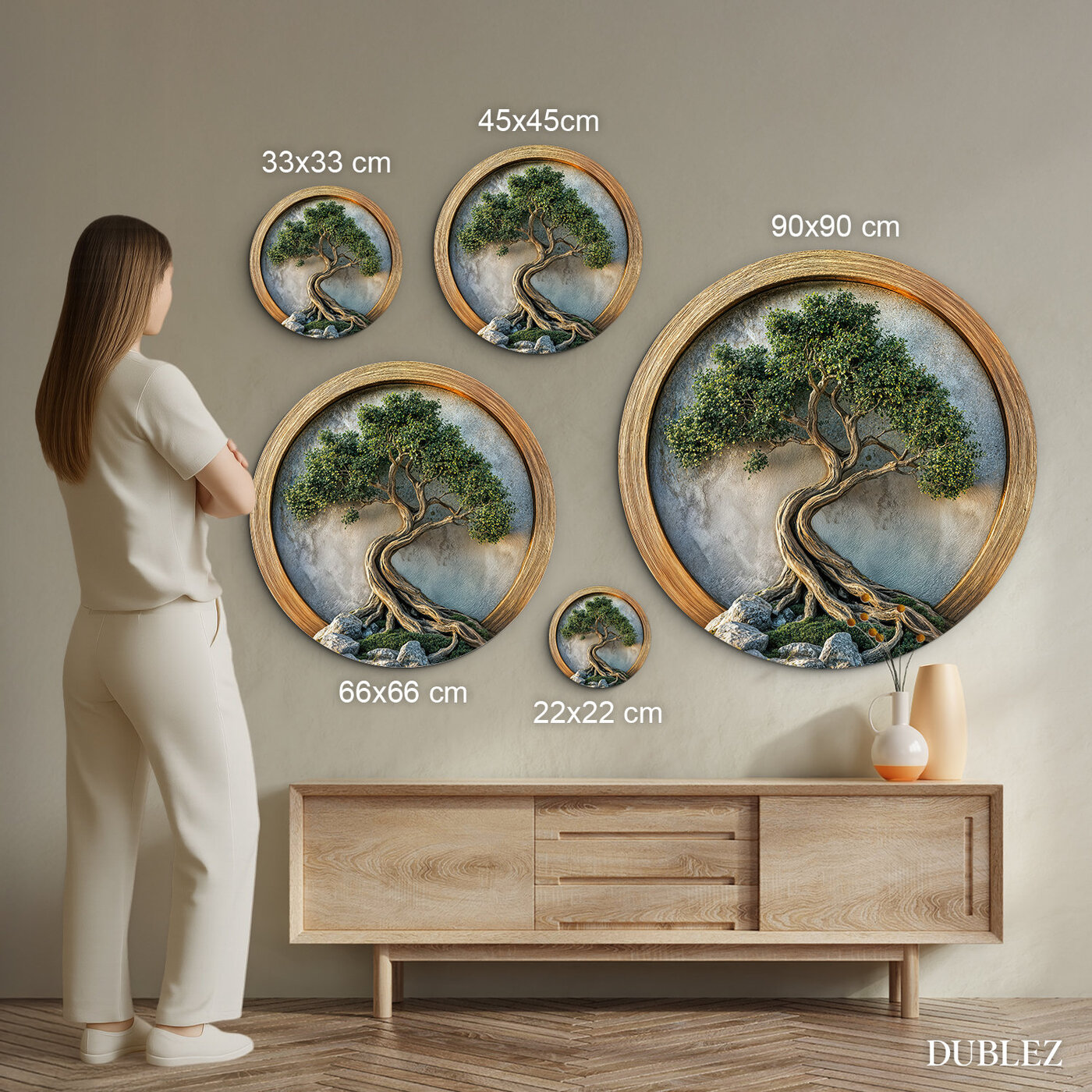 Drevený obraz stromu života - Stabilita