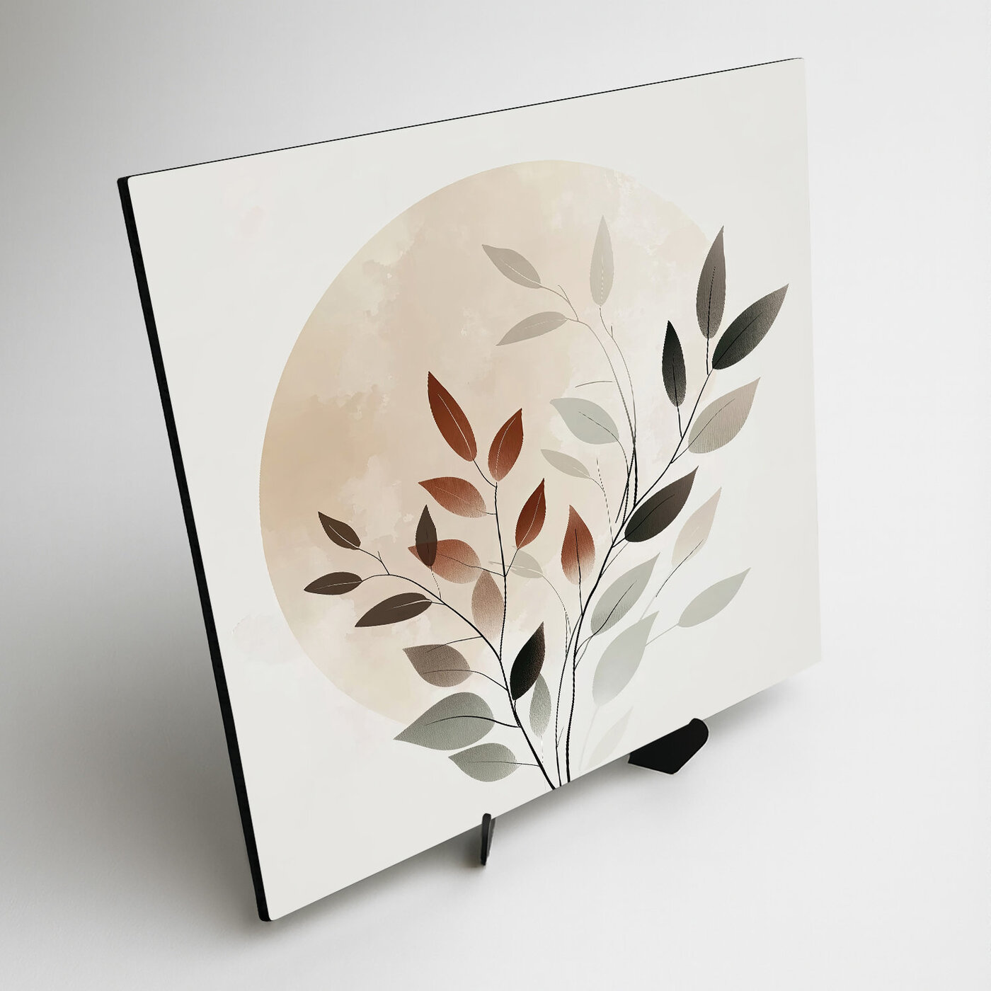 Fa boho kép - Levelek egy körben