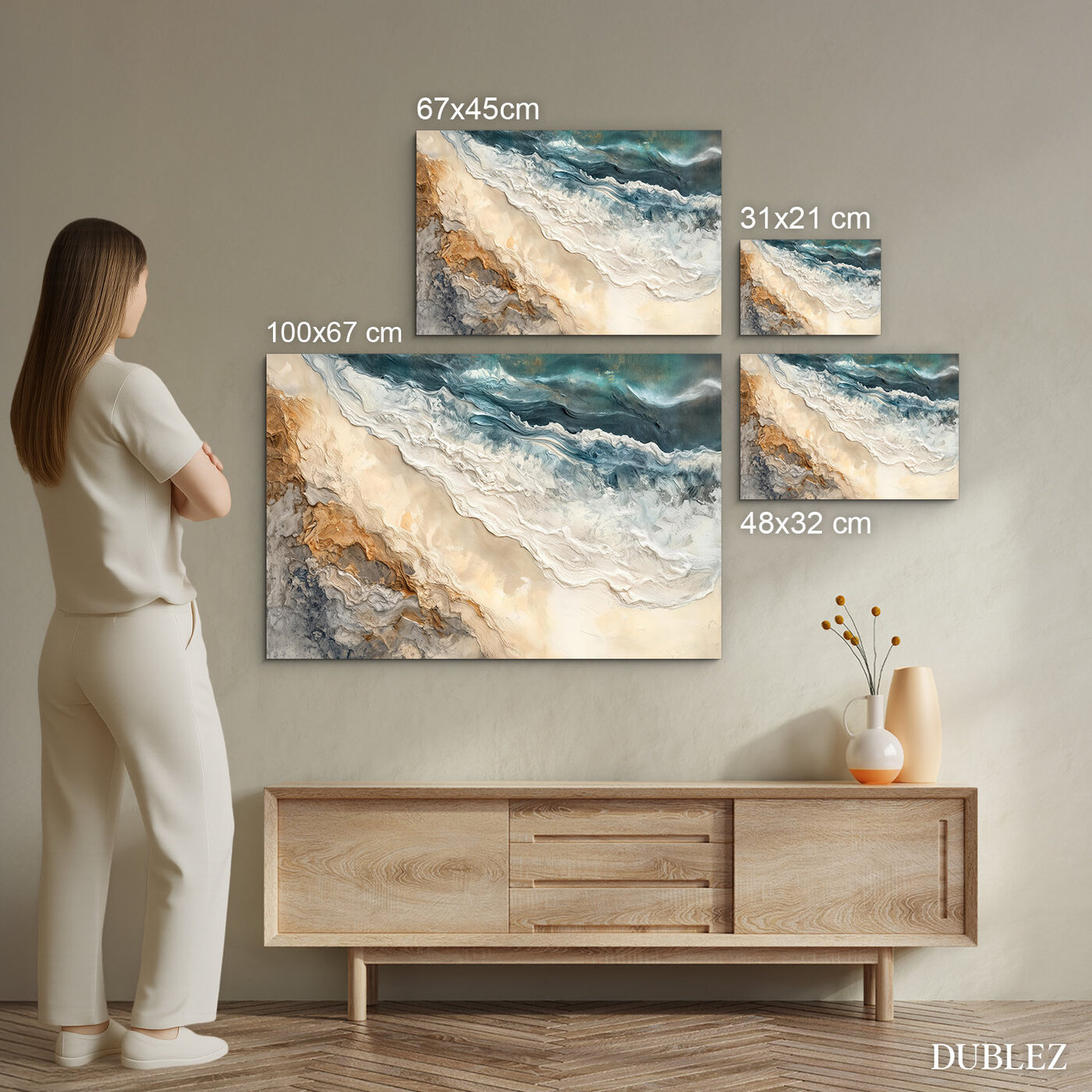 Modern abstract painting - Beach