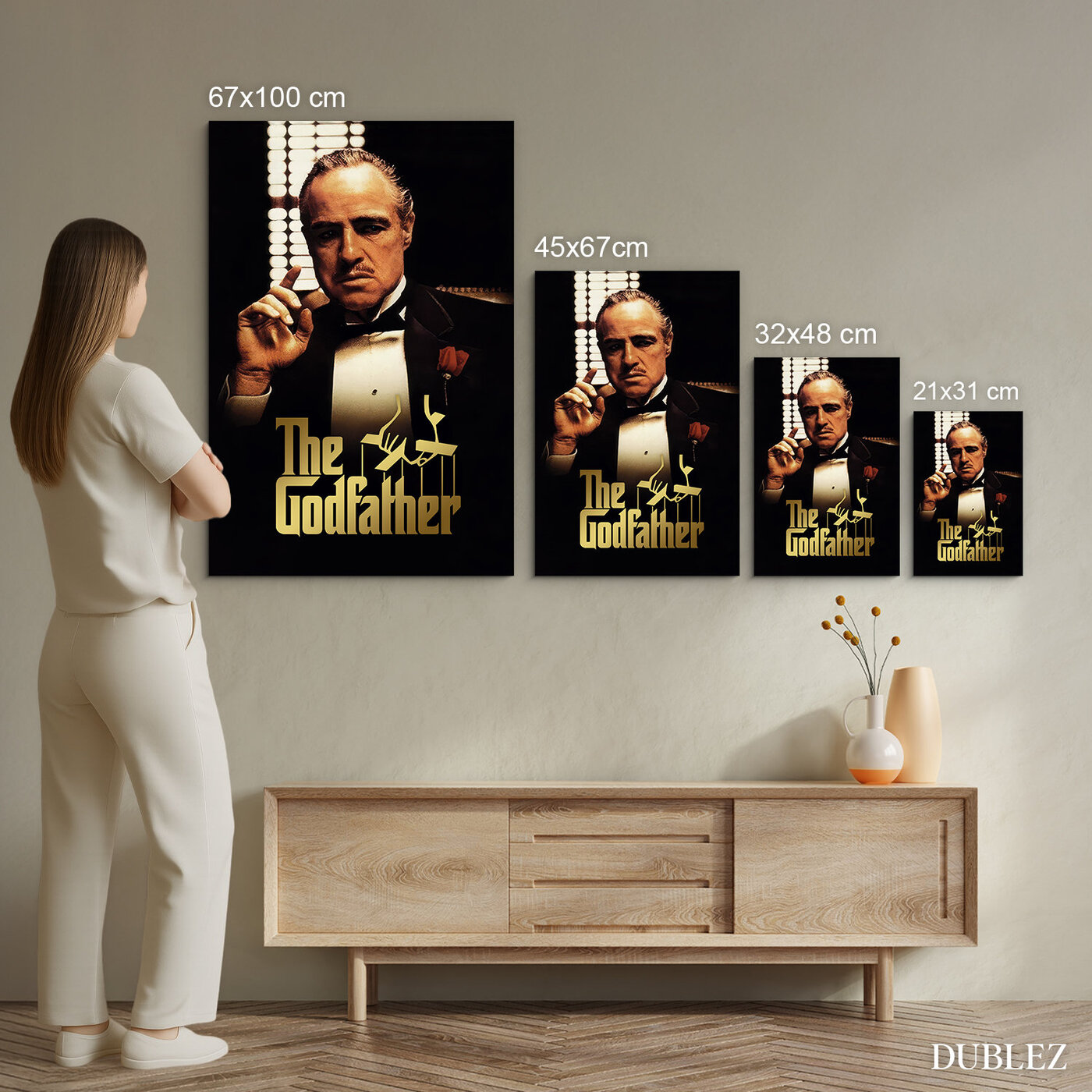 Barevný dřevěný obraz - The Godfather 