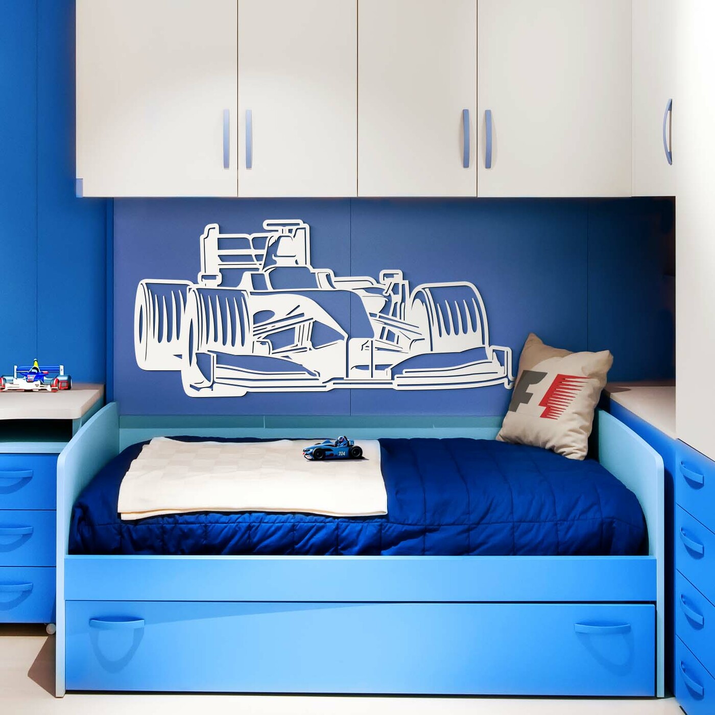 Fából készült falikép - Formula | Fehér