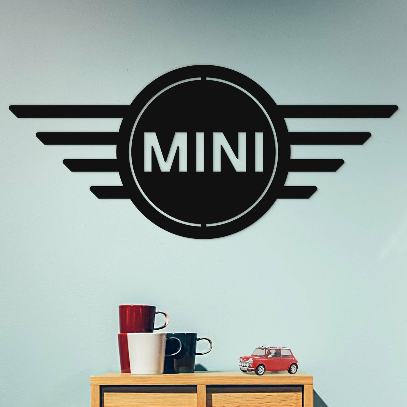 Drevené logo značky - Mini | Čierna