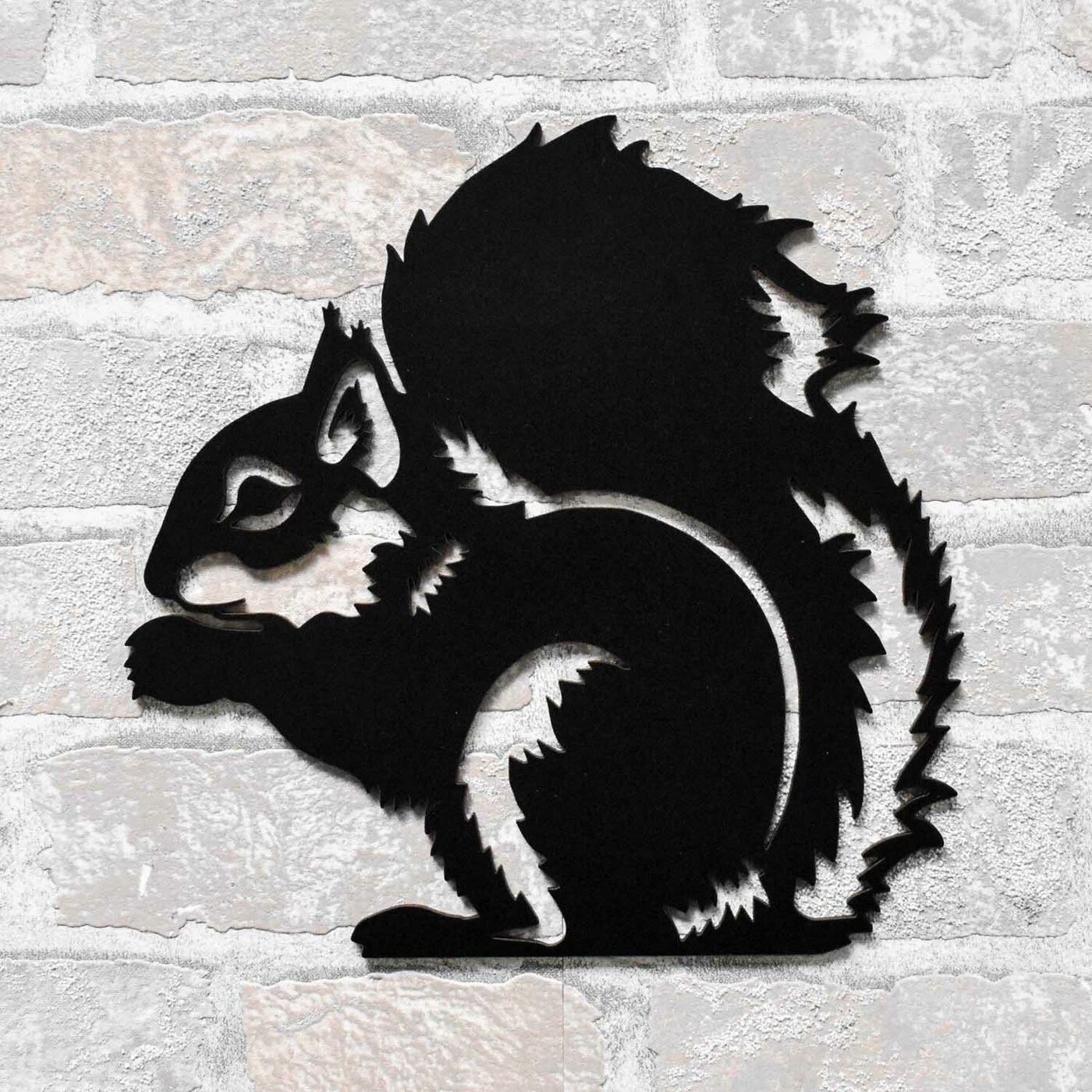 Wooden Sticker - Squirrel | Black