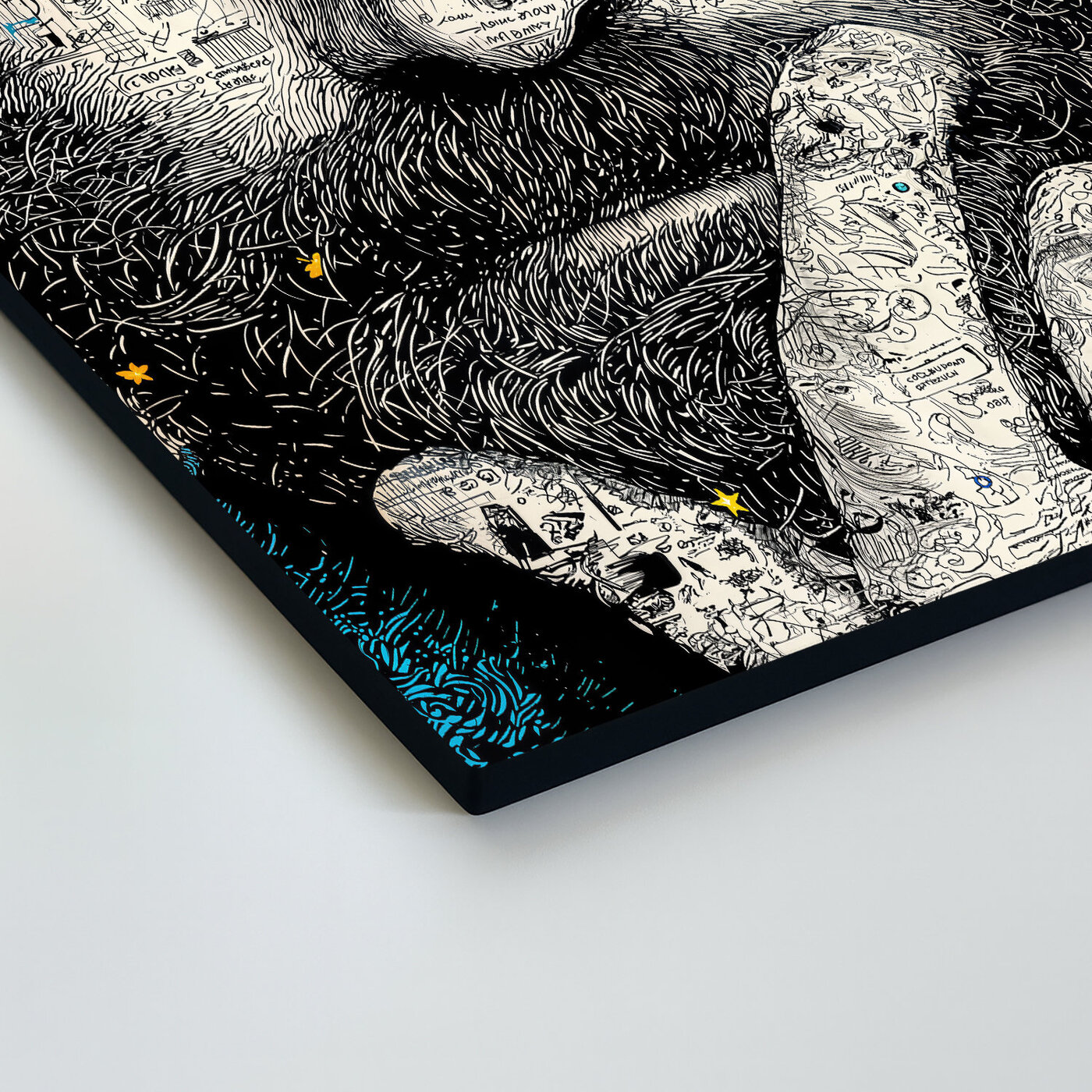 Doodle art obraz - Mapa mysle