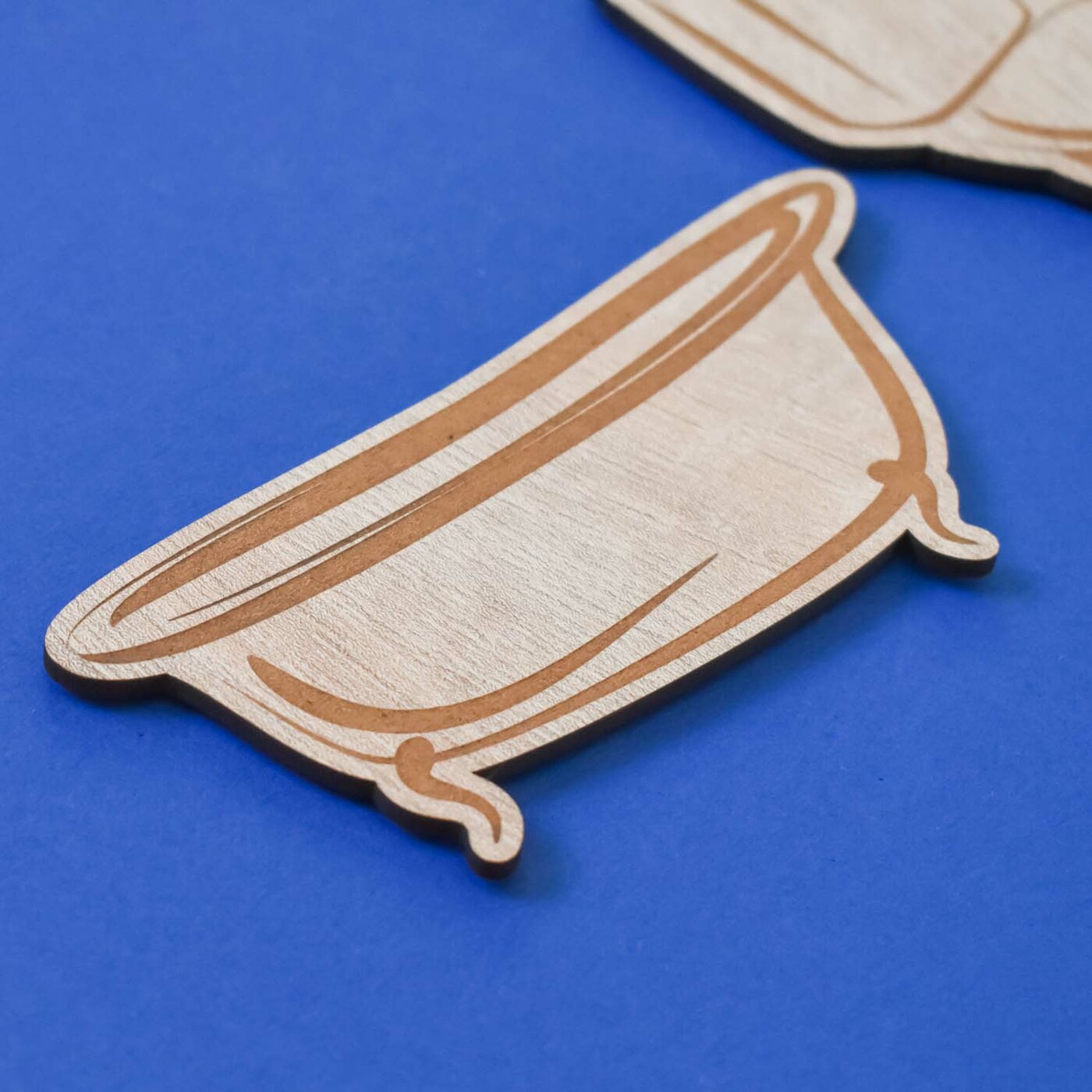 Wooden Door Sign - WC + Bathroom  | Oak Sonoma