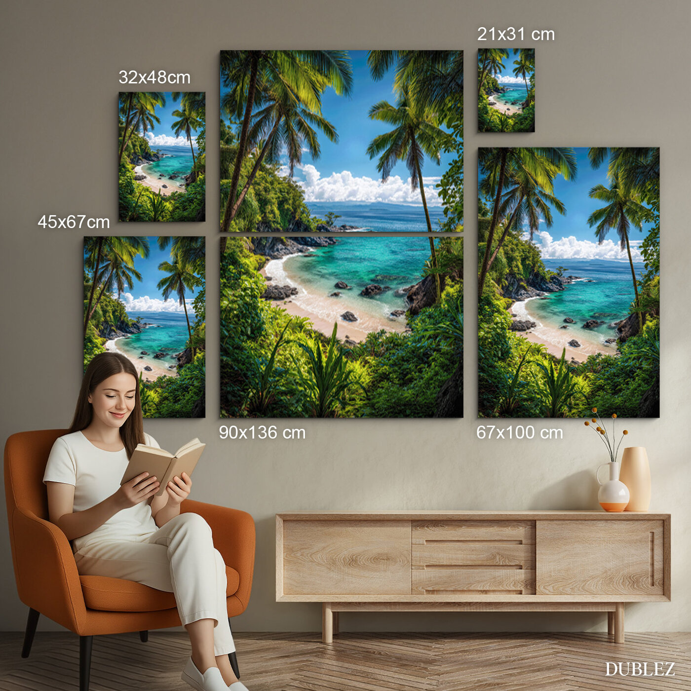 Dřevěný obraz - Tropický záliv