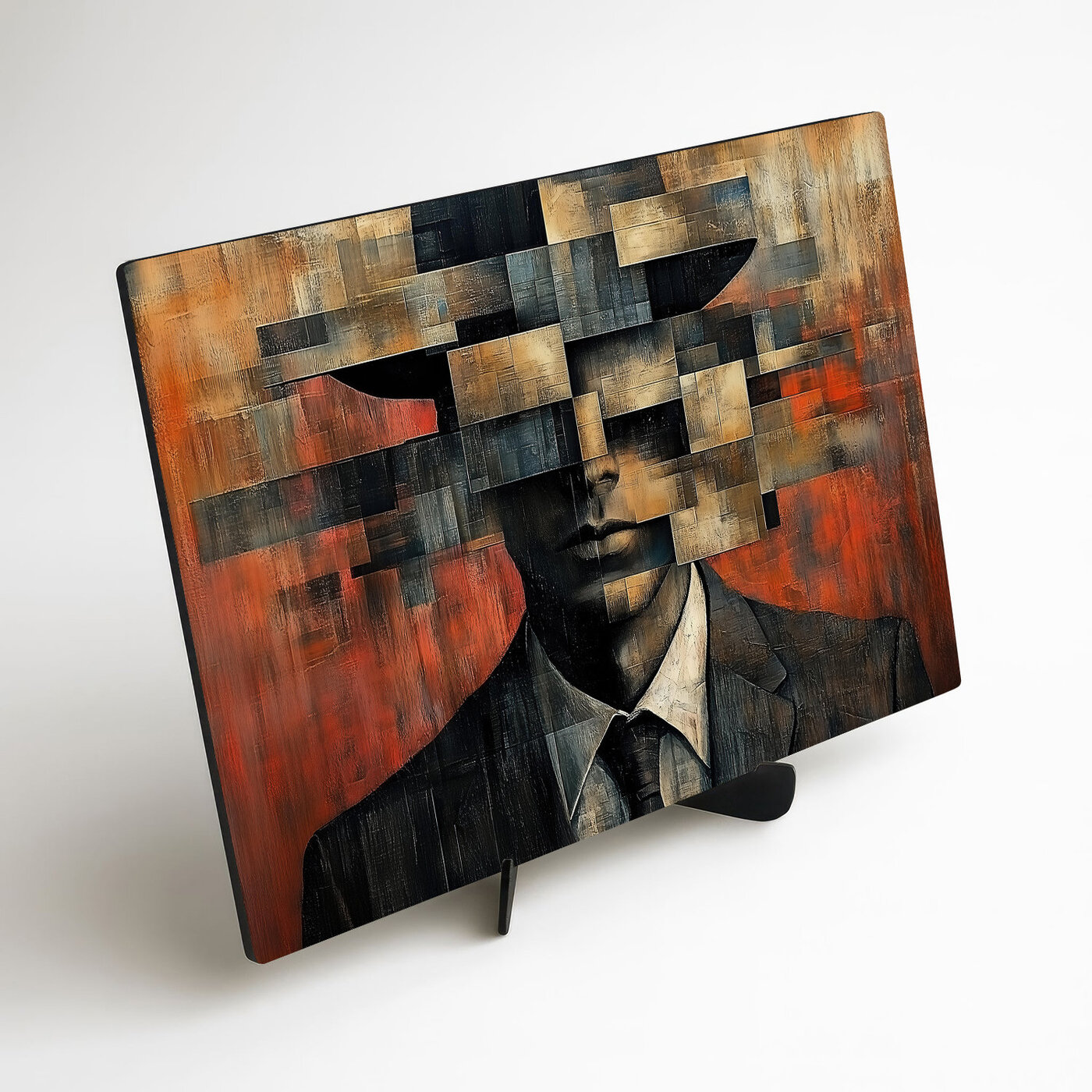 Abstract Wall Art of a Man - Out of Box