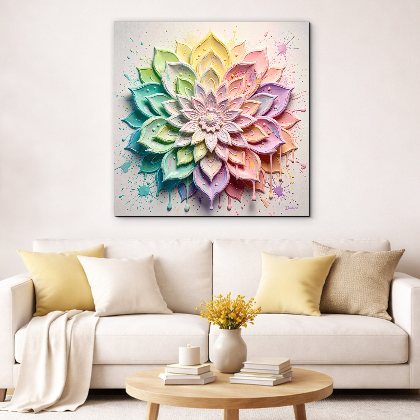 Mandala în culori pastelate - Pozitivitate