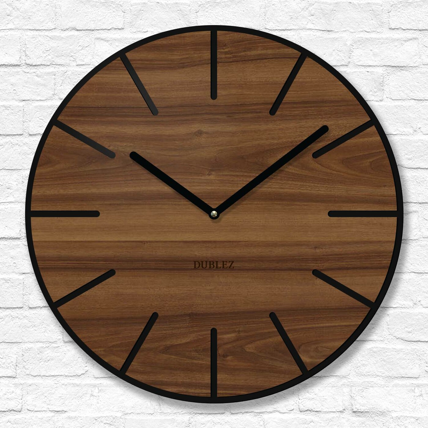 Wall Clock with Silent Movement - Cynthia | Walnut