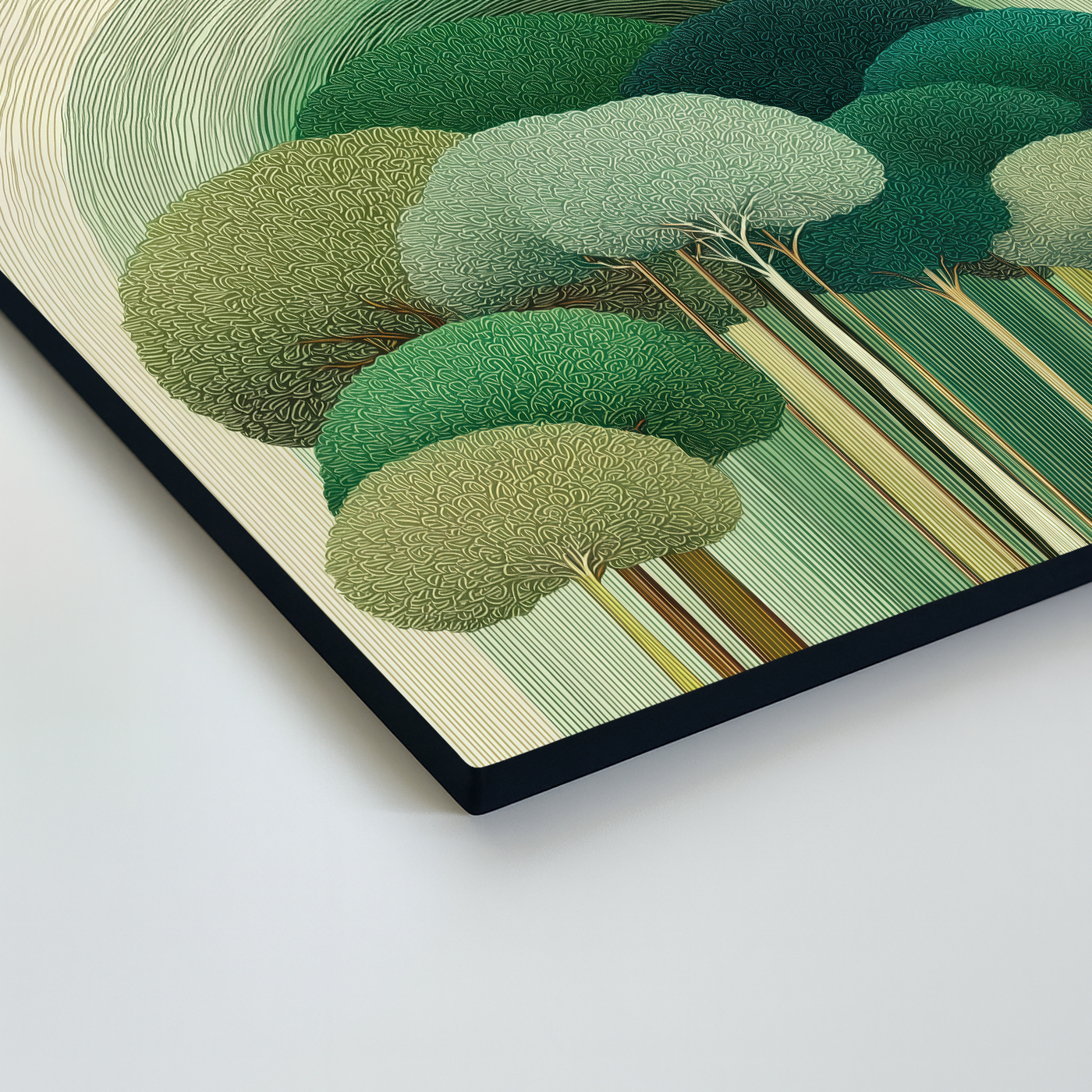 Moderný obraz na stenu - Les v oblých líniách