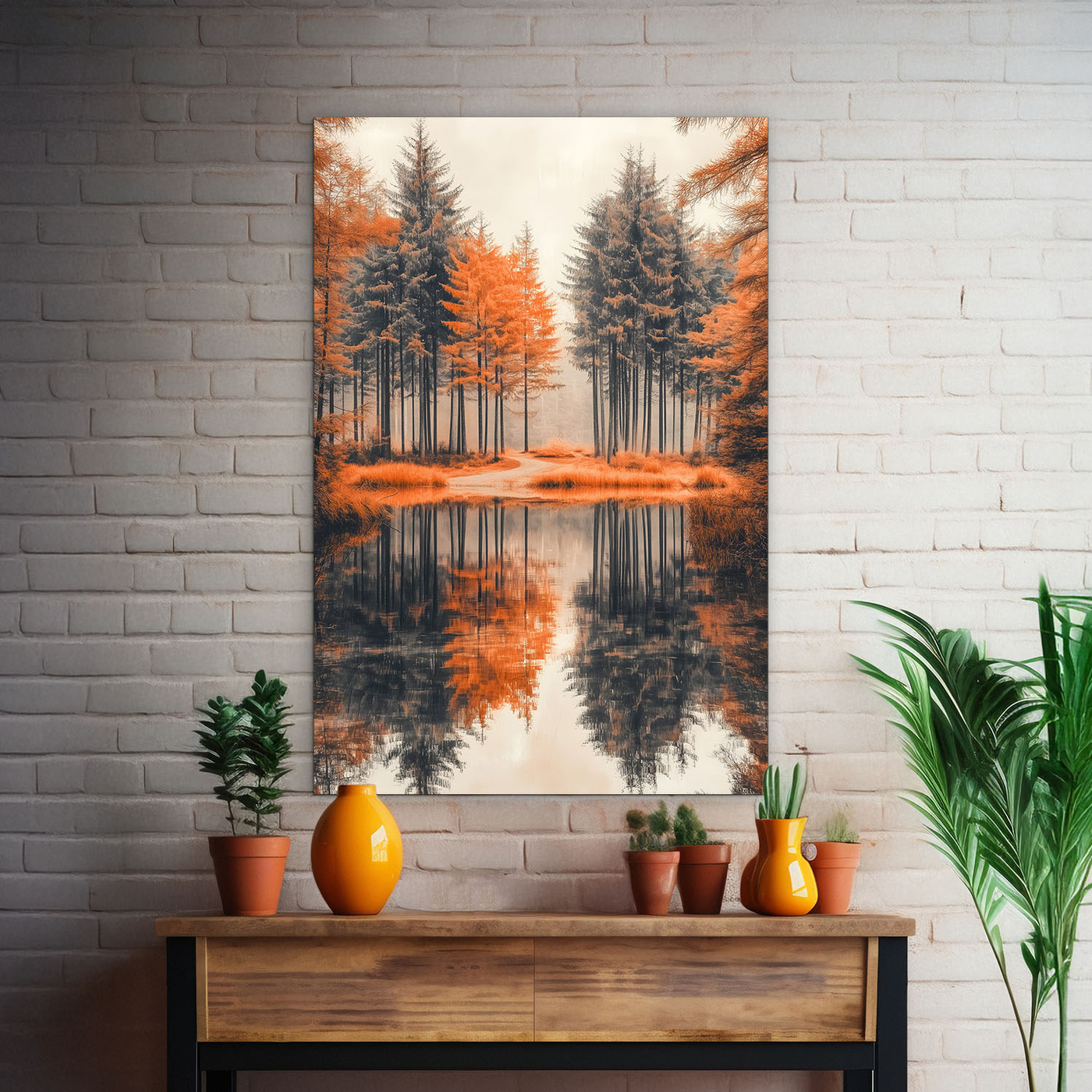 Wooden Wall Art - Autumn Landscape