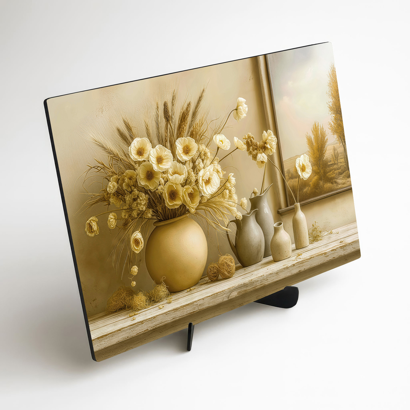 Vintage obrazy do obývacího pokoje - Sušené květiny