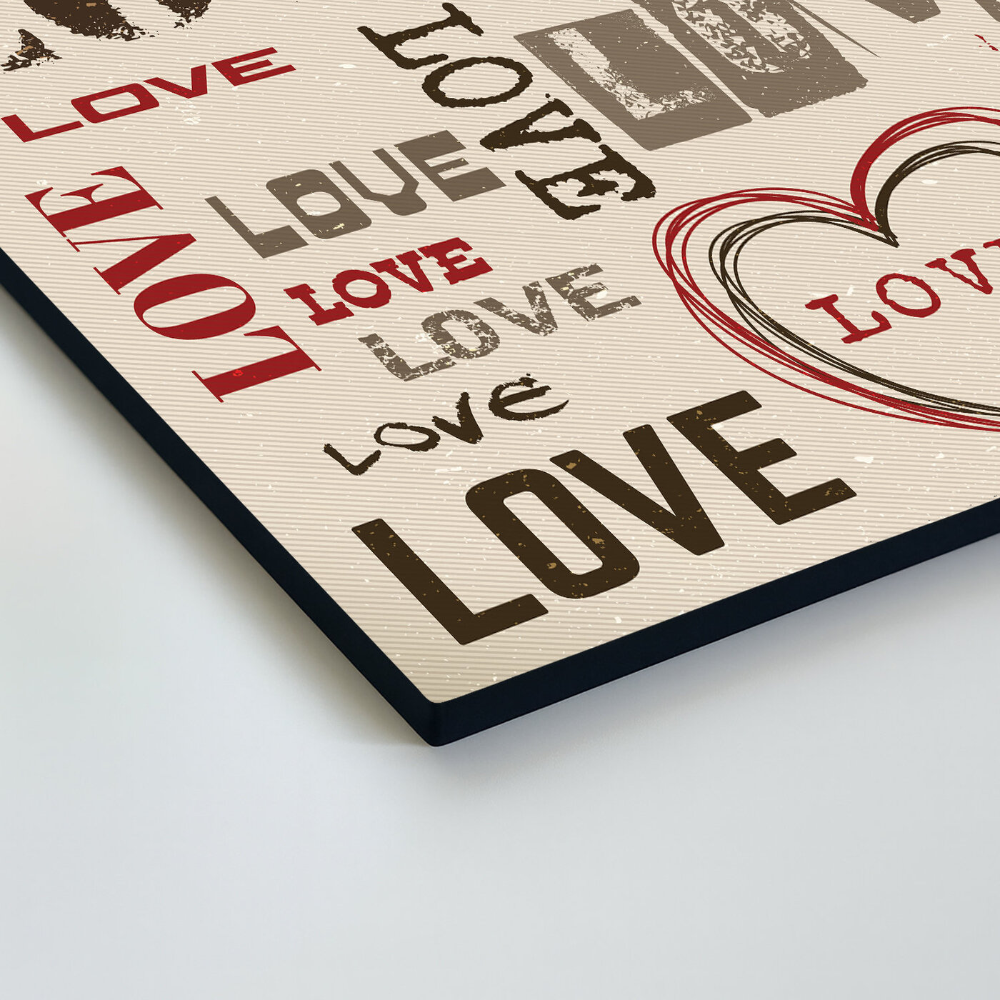 Drevený obraz - Love Love Love