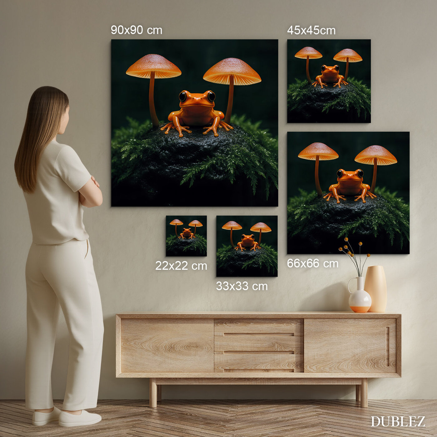 Surrealistický obraz - Exotická žába