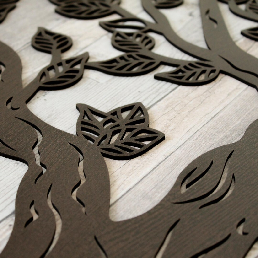 Wooden Tree of Life on the Wall - Malkuth | Wenge