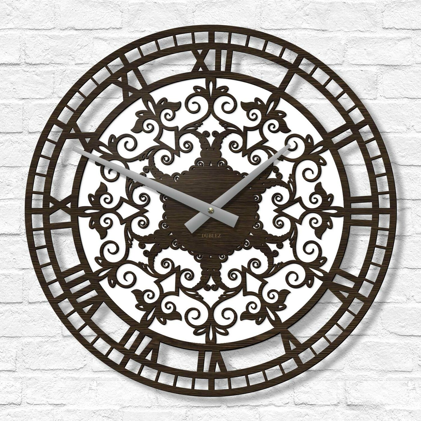 Drevené nástenné hodiny - Ornamenty | Wenge