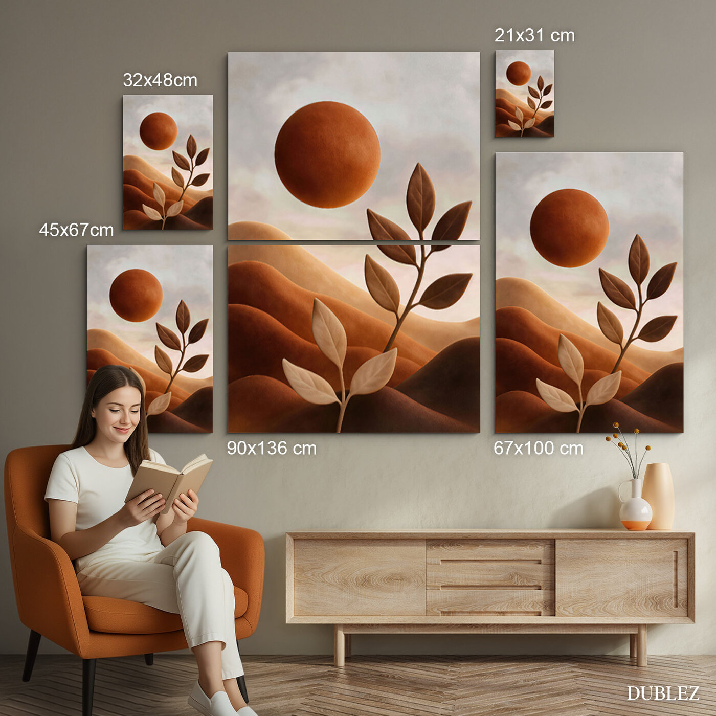 Abstraktný drevený obraz - Solara