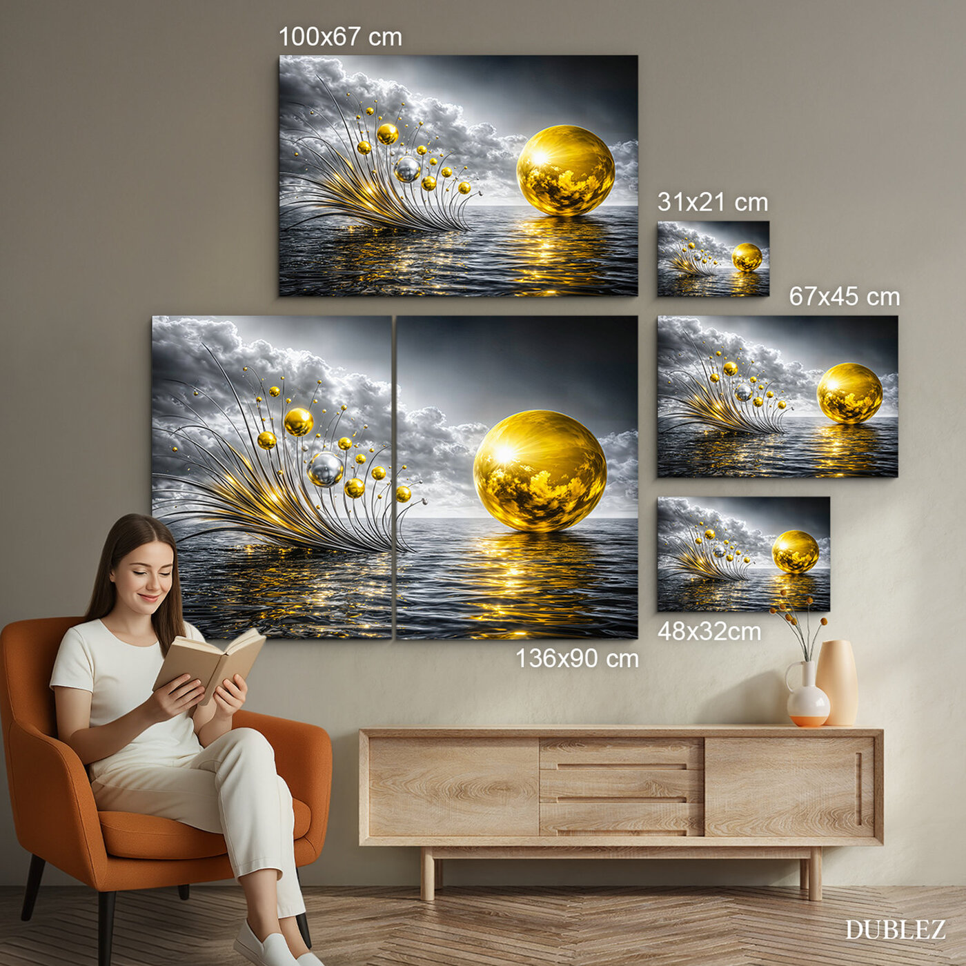 Luxusný obraz - Zlatá energia