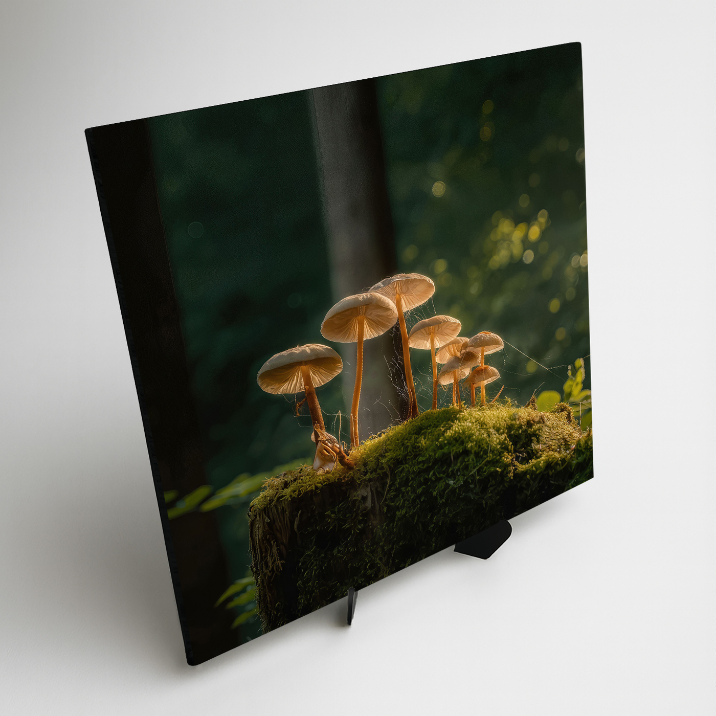 Wooden picture - Forest mushrooms