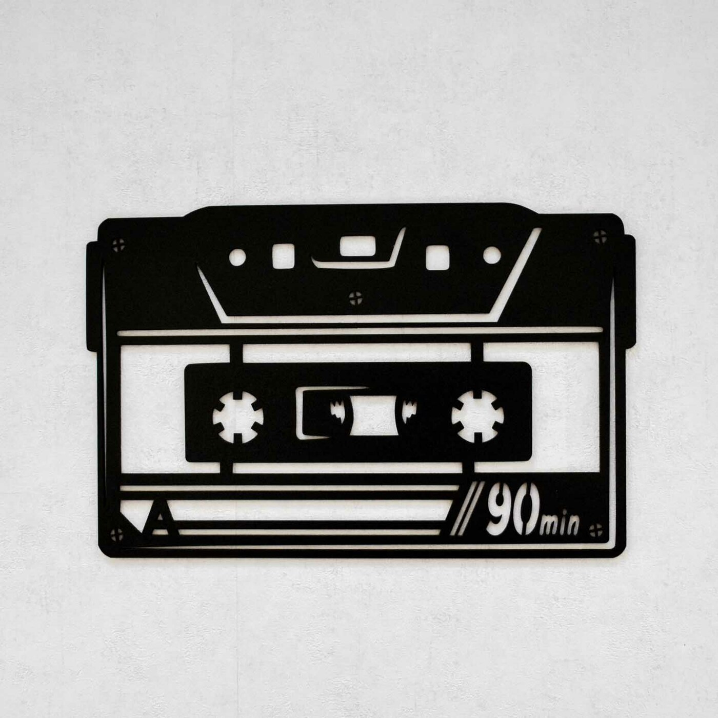 Retro Wall Decoration - Cassette | Black