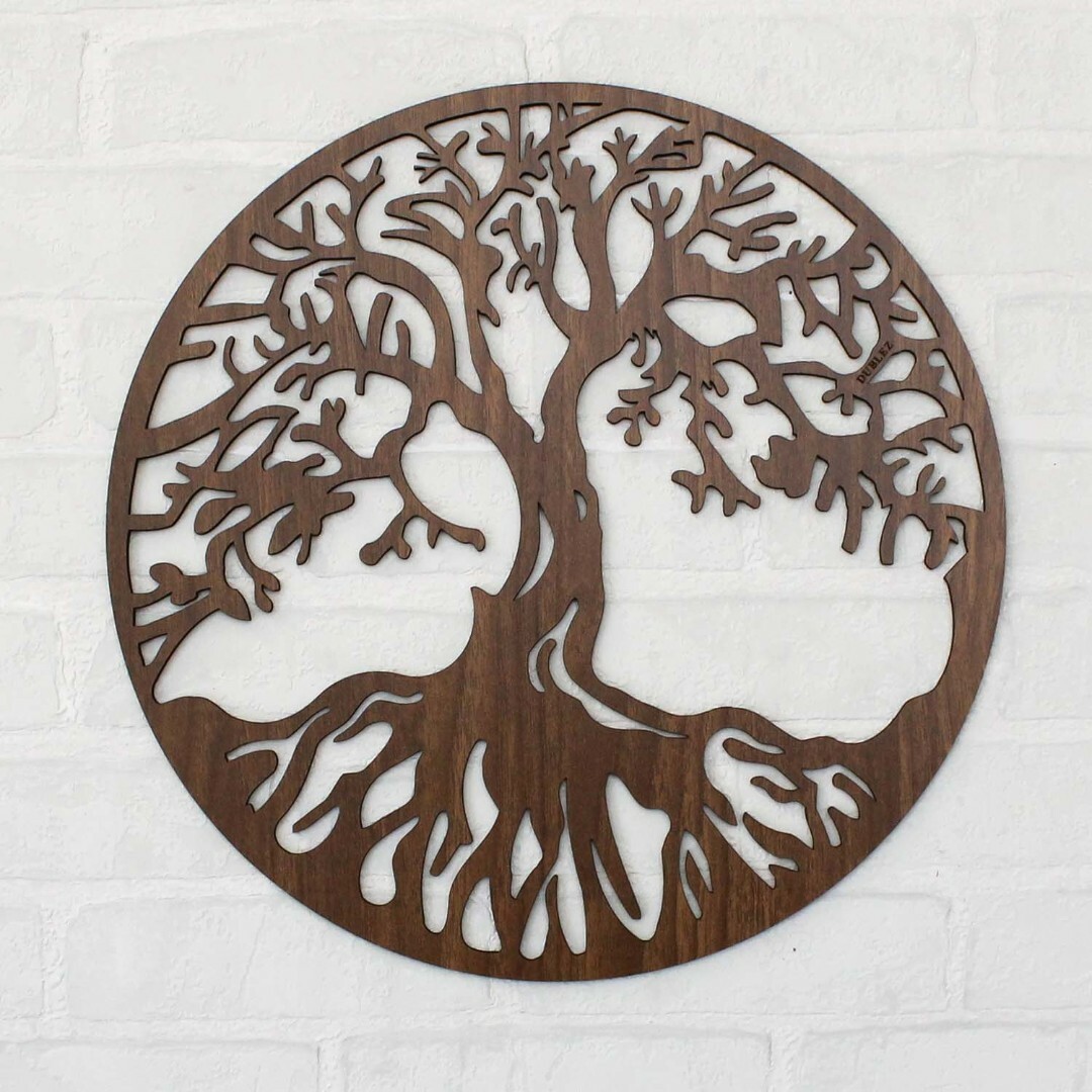 Wooden Picture Tree of Life - Chokmah | Walnut