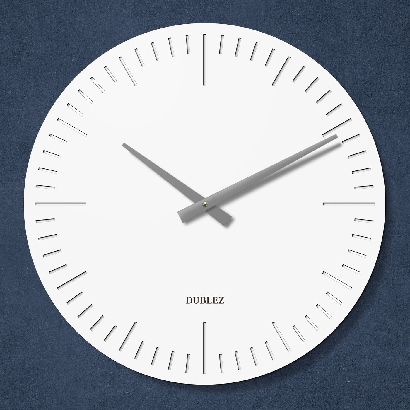 Designové nástěnné hodiny - Minute | Bílá