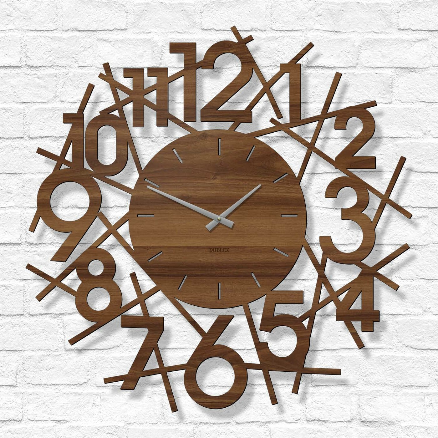 Designer Clock - Vortex | Walnut