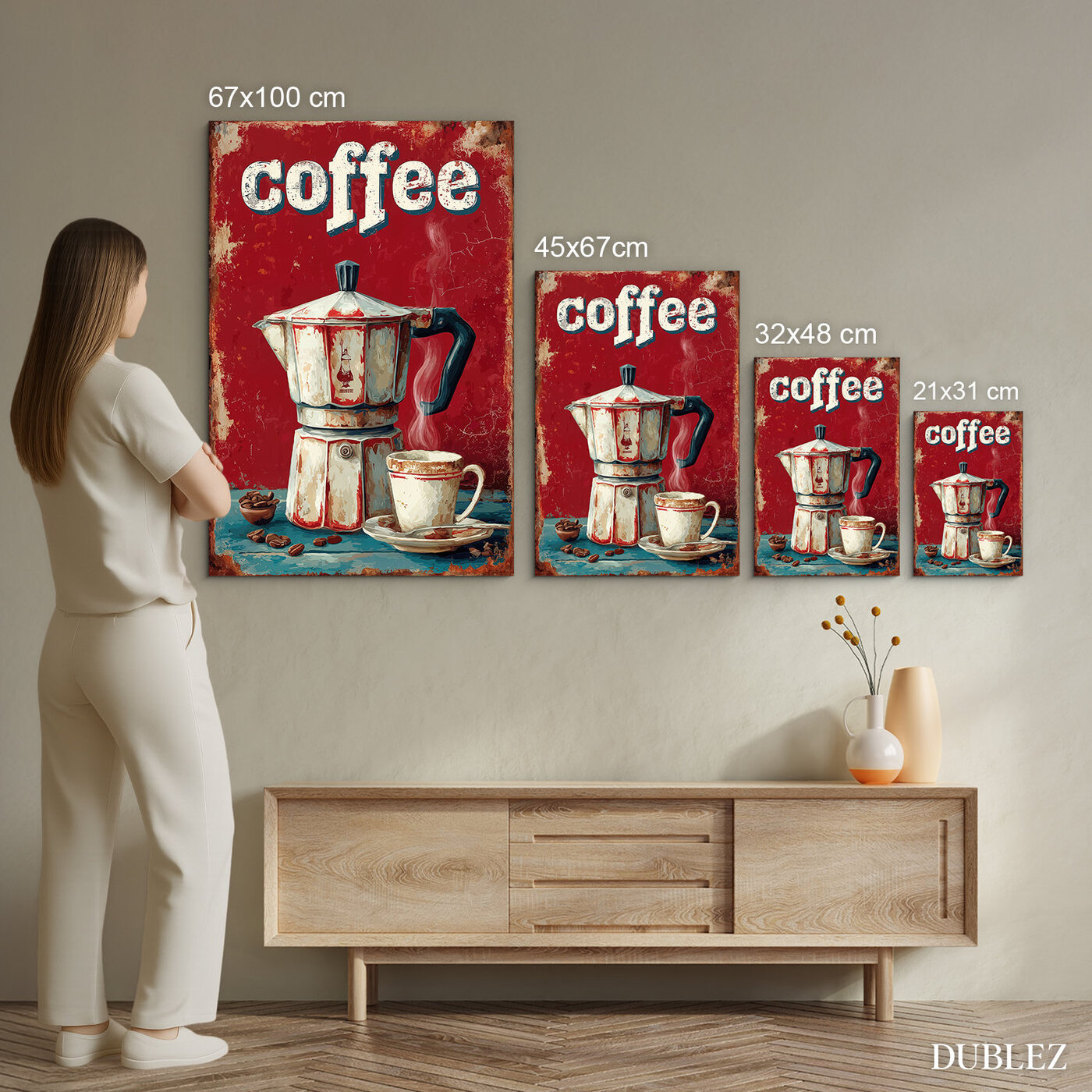 Vintage coffee wall art - Moka
