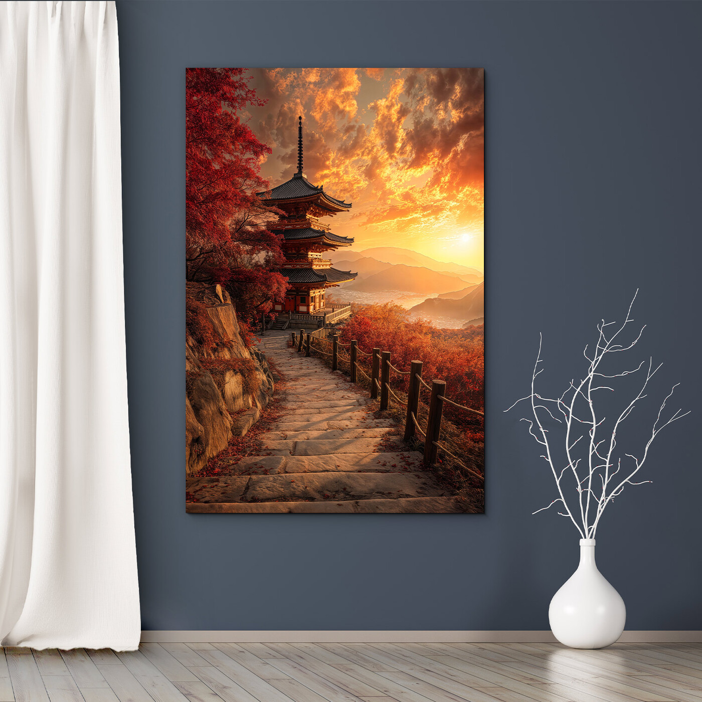 Obraz na stenu - Pagoda pri západe slnka