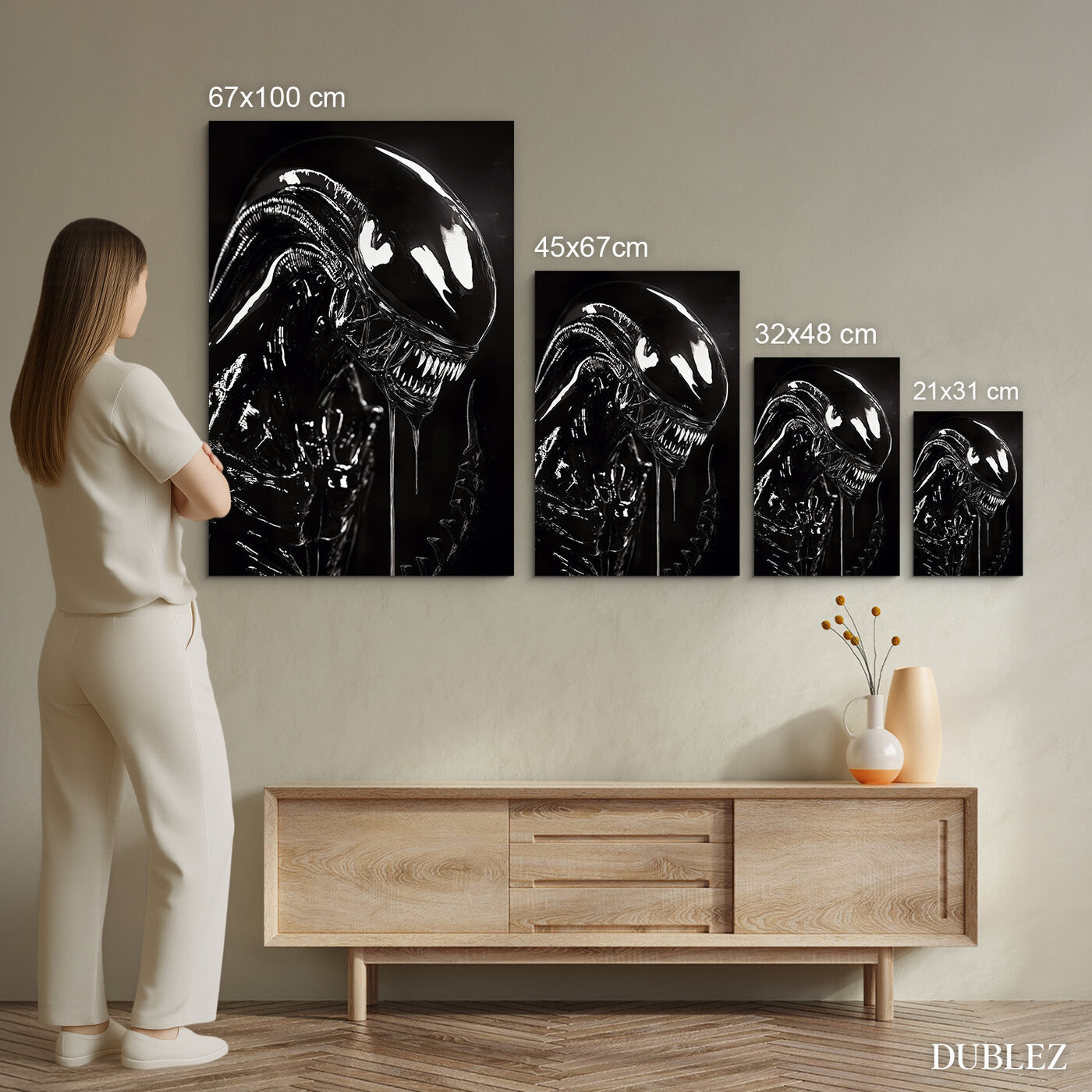 Černobílý filmový obraz - Vetřelec