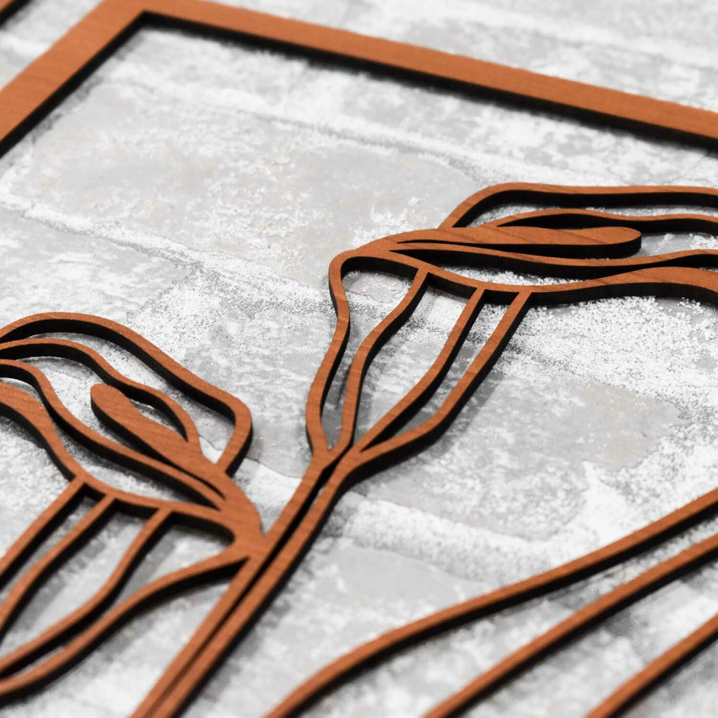 Multi-part Wooden Wall Art of Flowers - Scent of Summer | Cherry