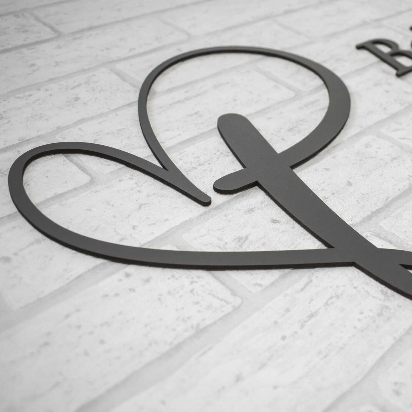 Drevený citát na stenu - Boh žehnaj  | Antracitovo-šedá