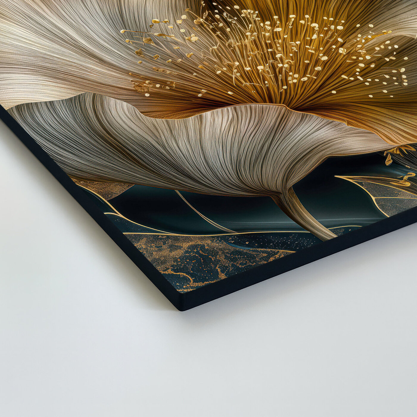 3-dielny glamour obraz - Veľké kvety