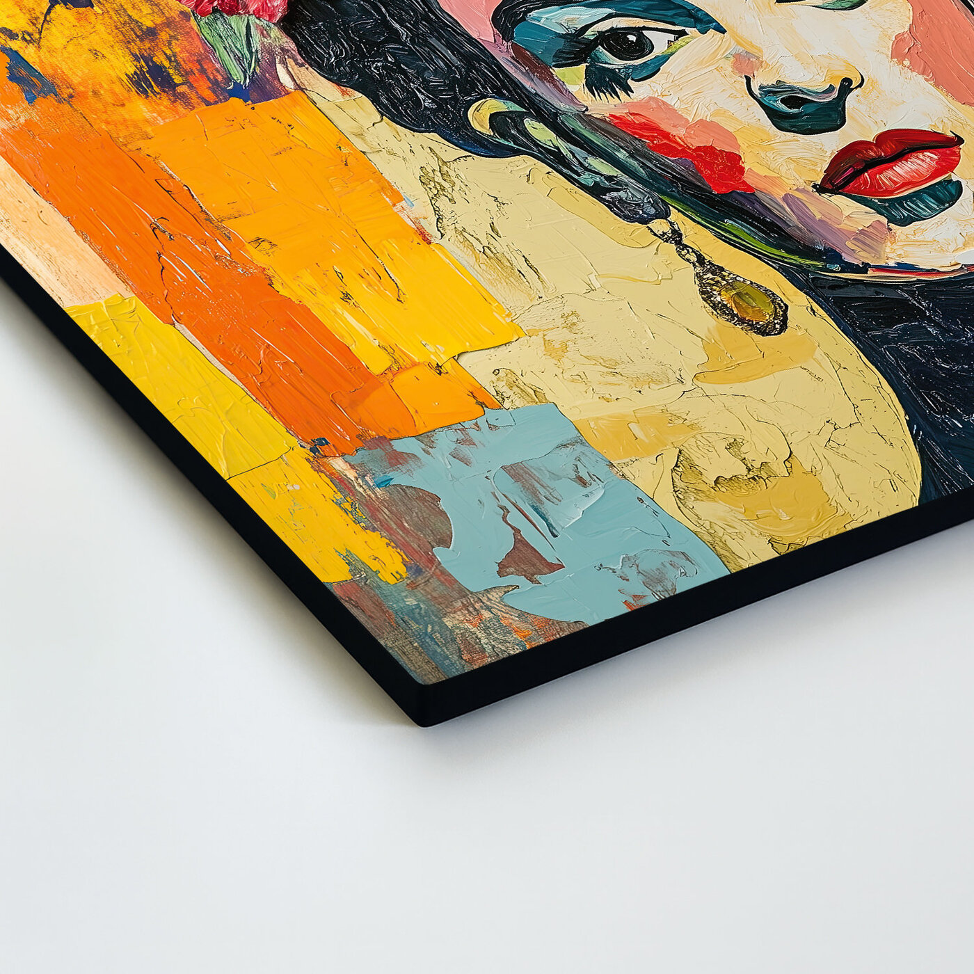 Wooden Wall Art - Frida Kahlo in Color