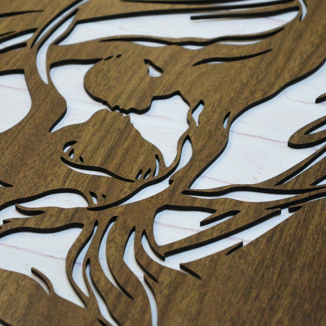 Drevený obraz do spálne - Akty | Orech