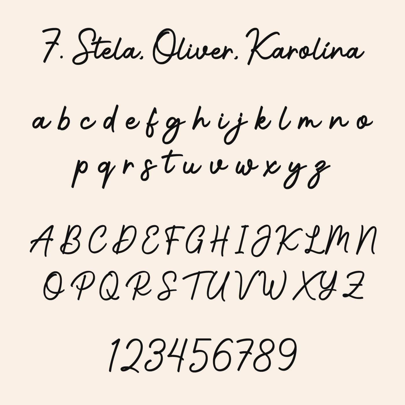 Vlastné meno na stenu z dreva | Písmo 7