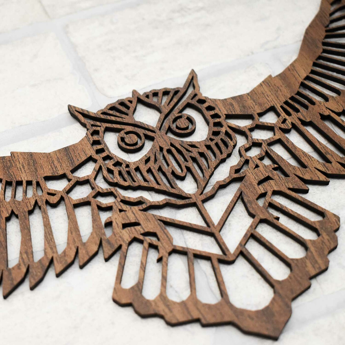 Wooden Wall Decoration - Owl | Walnut