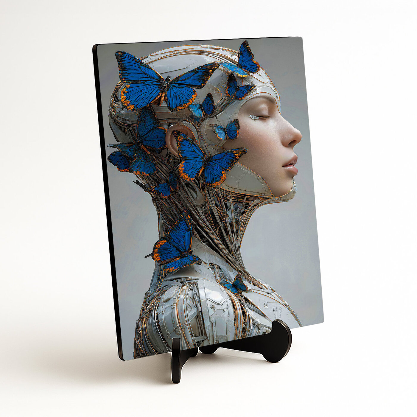 Futuristický obraz do spálne - Kybernetická múza