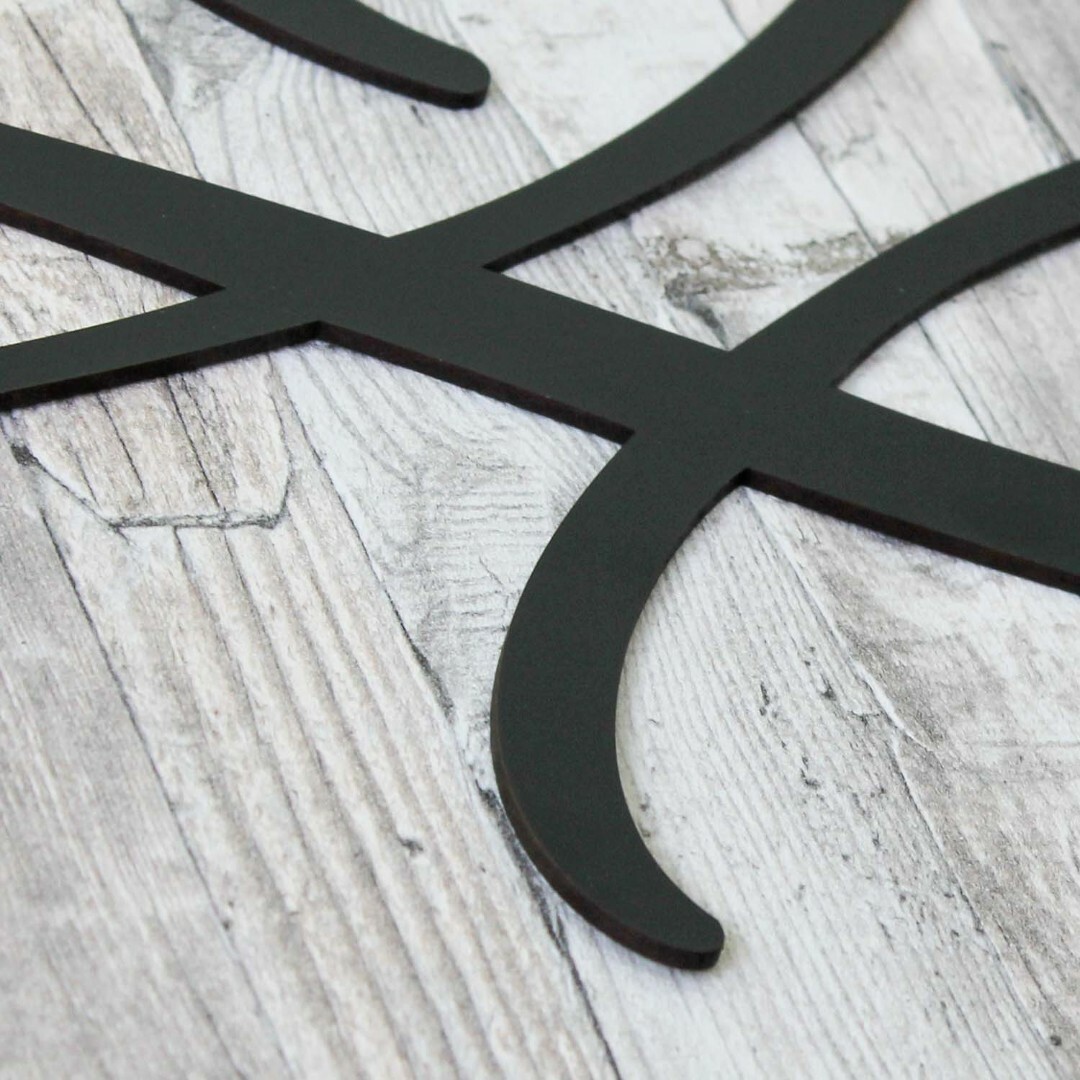 Wooden Decoration for Bedroom - Endless Love | Black