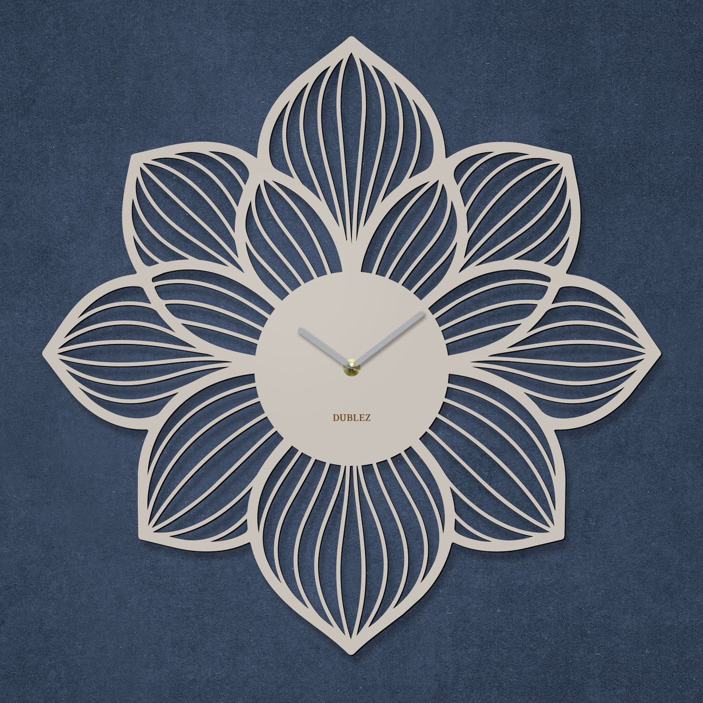 Tablou floral cu ceas - Petale | Cașmir